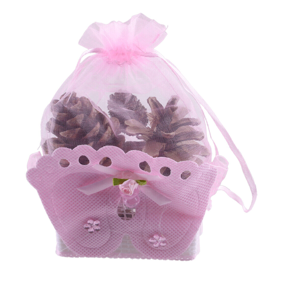 12x Baby Footprint Gift Box Girl Boy Baby Shower Birthday Candy Bags Favour