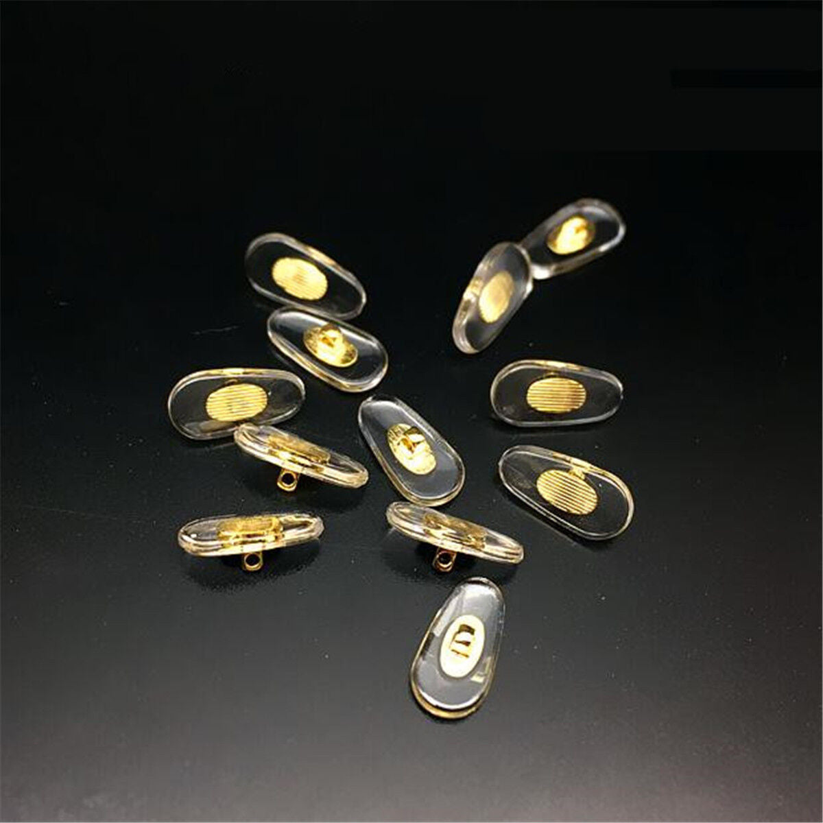 10 Pairs Nose Pads Screw On for Glasses/Spectacle/Sunglasses Metal & Plastic New