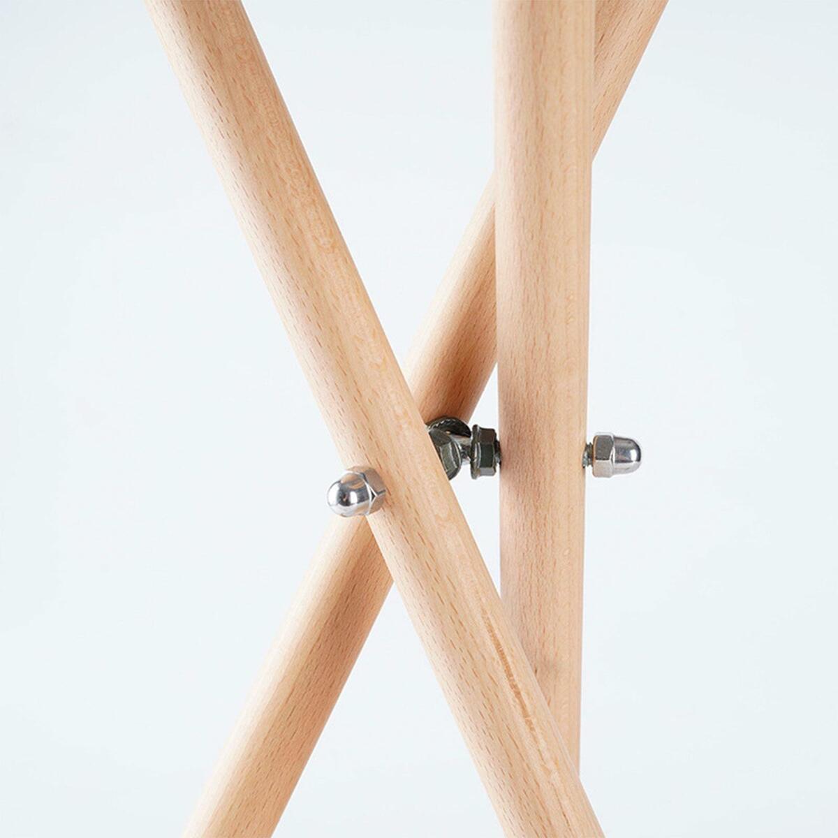 Wooden Ethereal Drum Holder Bracket Adjustable Folding for Triangular Drum