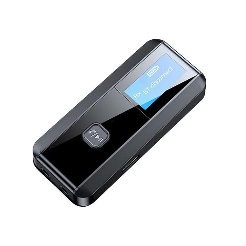LCD Wireless Bluetooth-compatible 5.0 Transmitter Receiver 3.5mm Audio Adapter