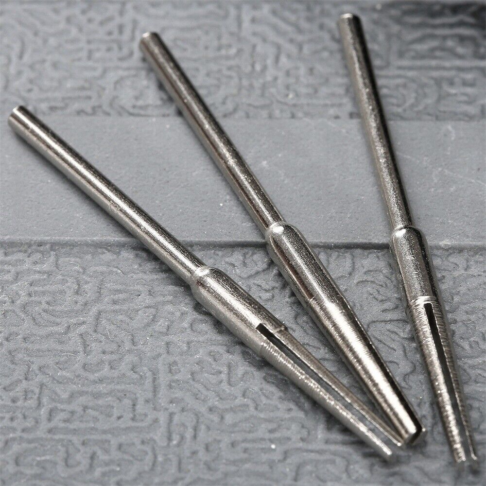 10Pcs Hobby Craft Abrasive Paper Clips Split 2.35mm Mandrel Shank Rotary Tool