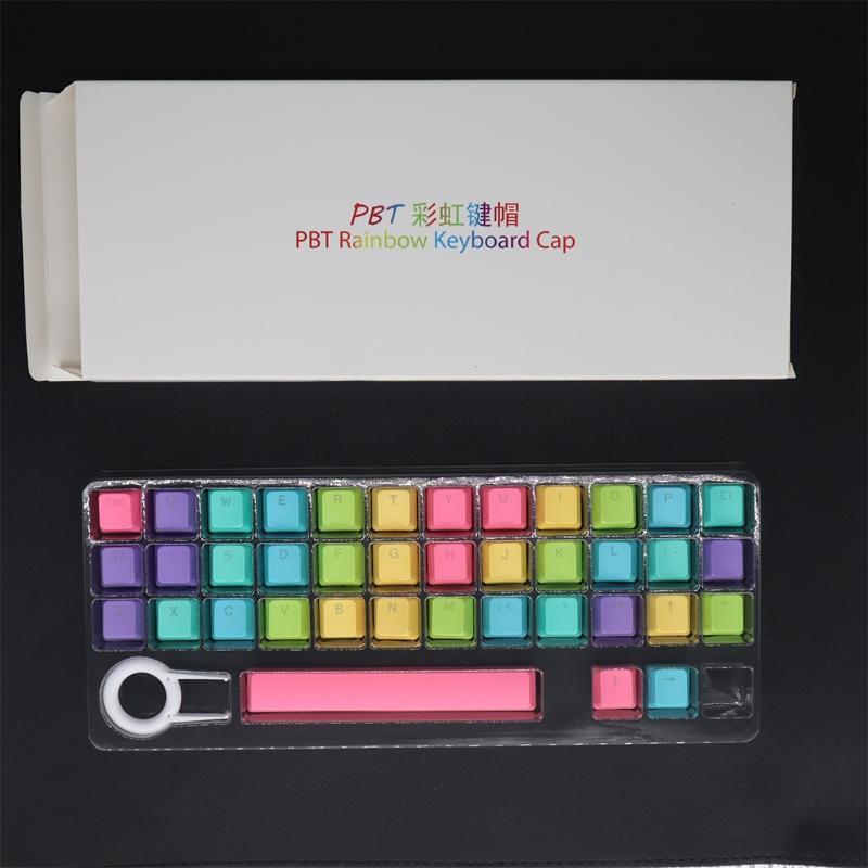 39Key Rainbow Two-Color Injection Keycap for Mechanical Keyboard MX Switches Set