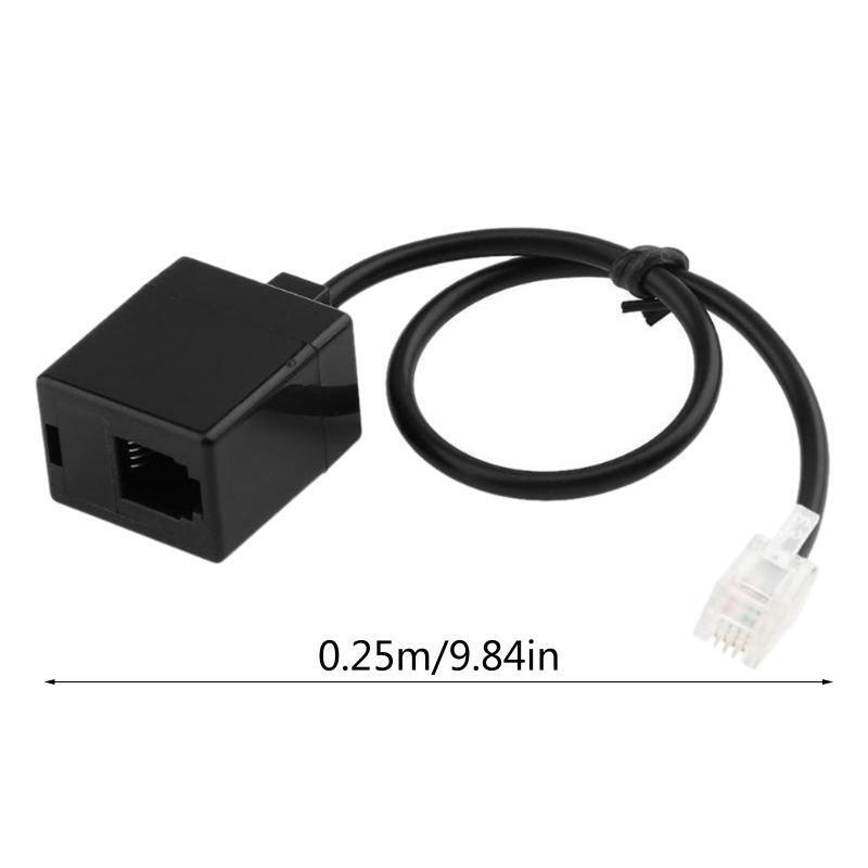 RJ9 4P4C Male-To-Female Port Connector Headset Phone Extension Cable Adapter