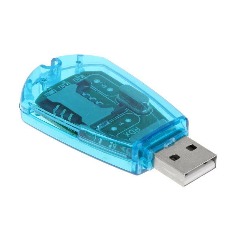 USB Cellphone Standard SIM Card Reader Cloner Writer Copy SMS Backup GSM CDMA+CD