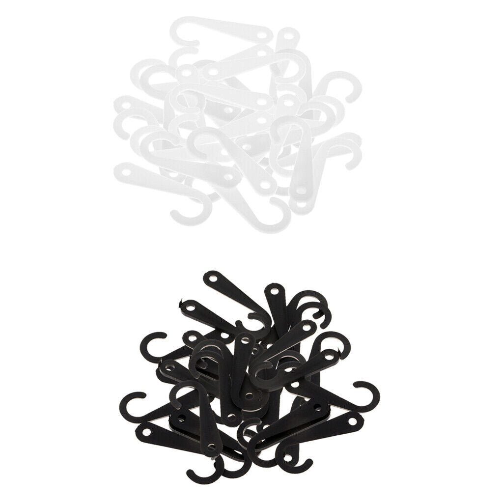 100pcs Plastic J Hooks Fasteners Socks T-Shirt Clothing Display Hanger