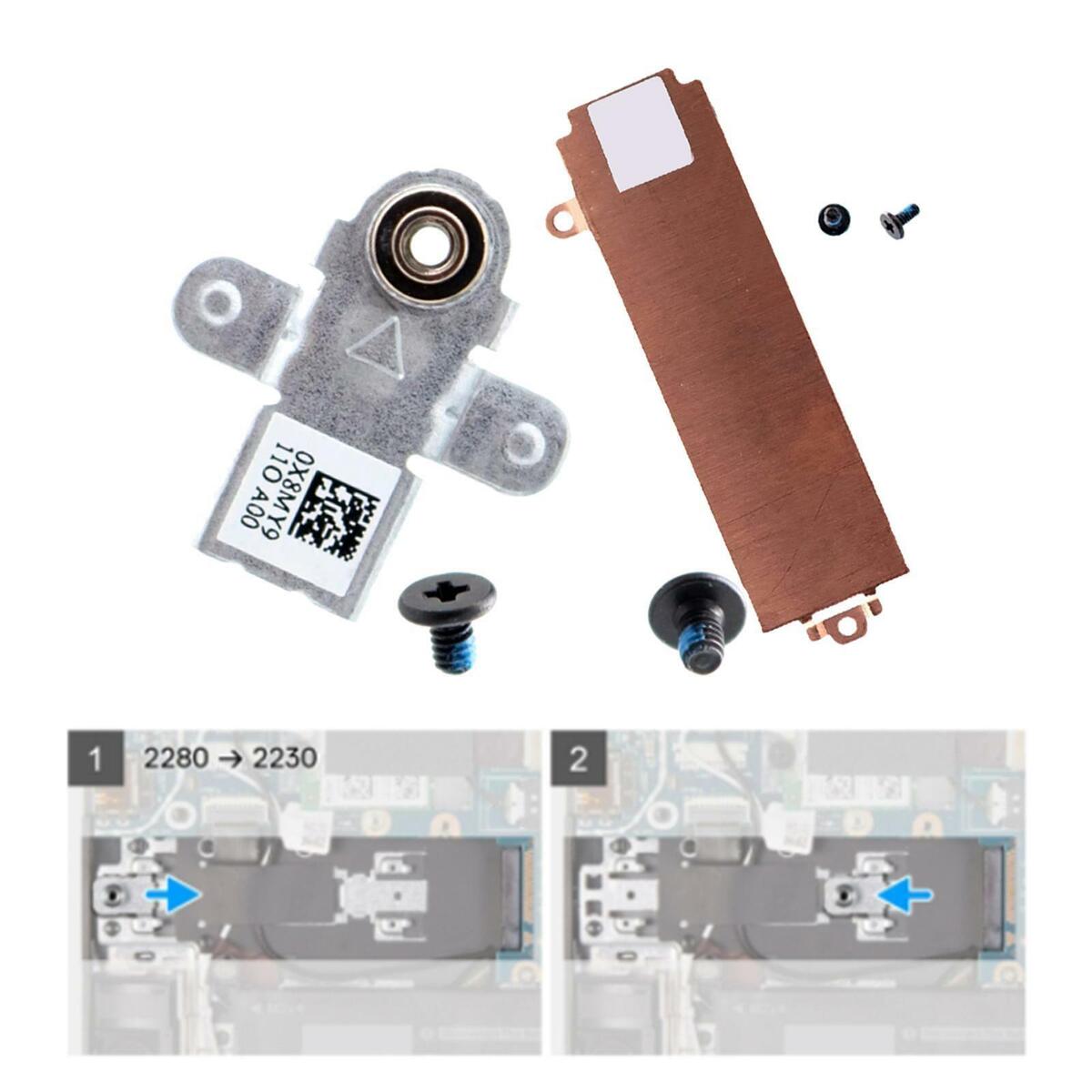 2280 M.2 SSD Heatsink  w/ Bracket for  G15 5510 5511 Laptop