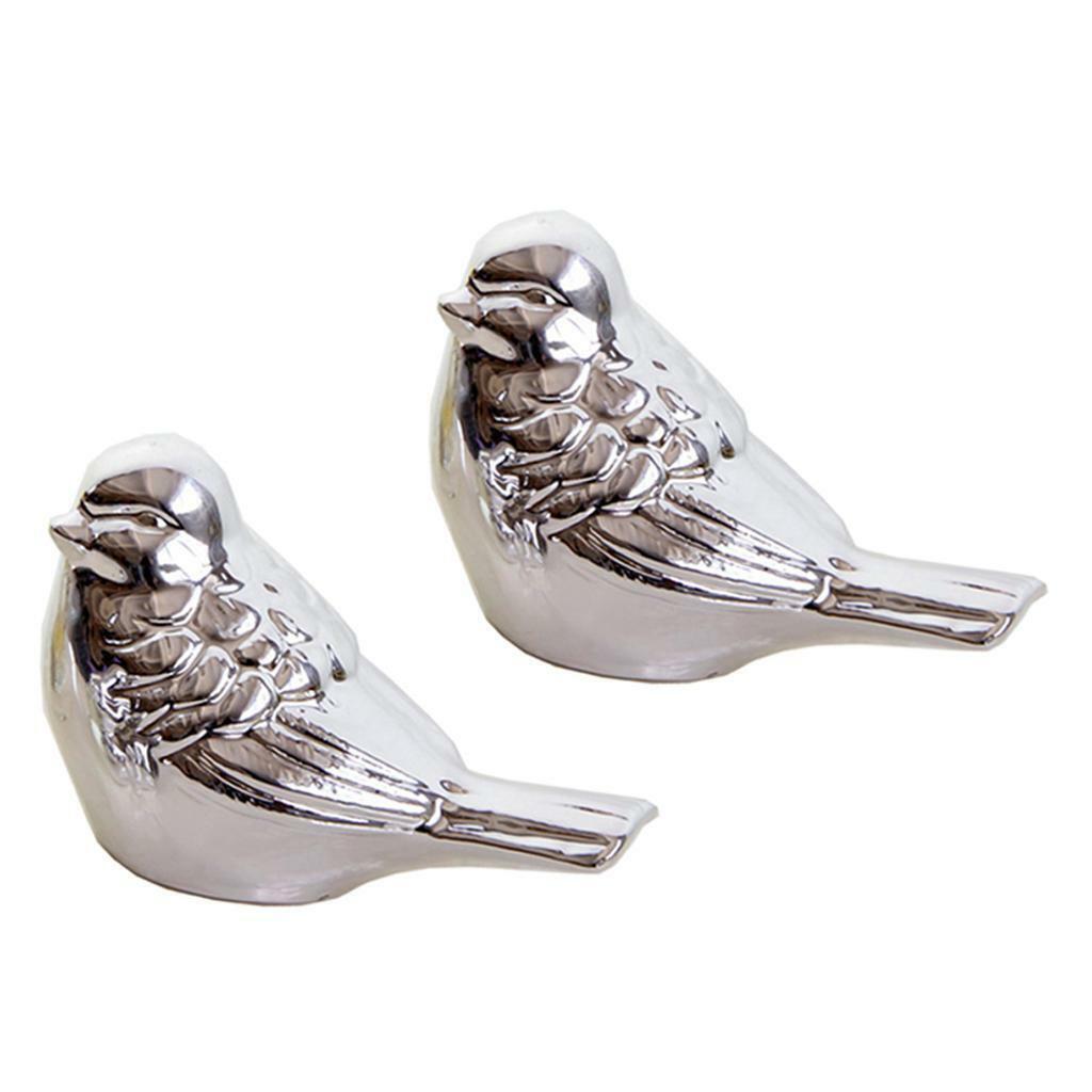 2x  Desktop Decor Plating Bird Display Nordic  Bedroom