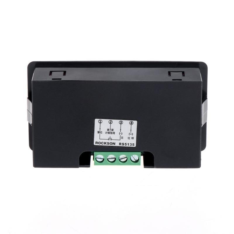 DC 12-24V Red 5 Digit 0.56" LED Panel Counter Meter Up Plus Totalizer 0-99999