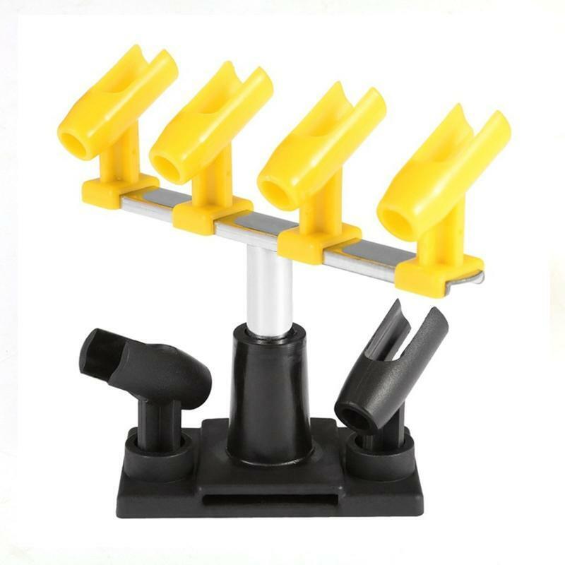 360° Rotate Airbrush Holders 6 Stand Clamp-on Painting Sprayer Tabletop Station