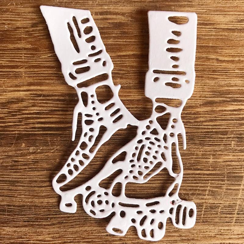 A Pair of Skates Carbon Steel Cutting Dies DIY Scrapbooking Photo Album Cards