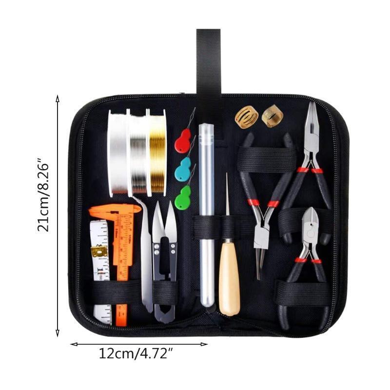 Jewelry Making Supplies Set with Jewelry Pliers Wire Cutter Tweezer Scissor Kit