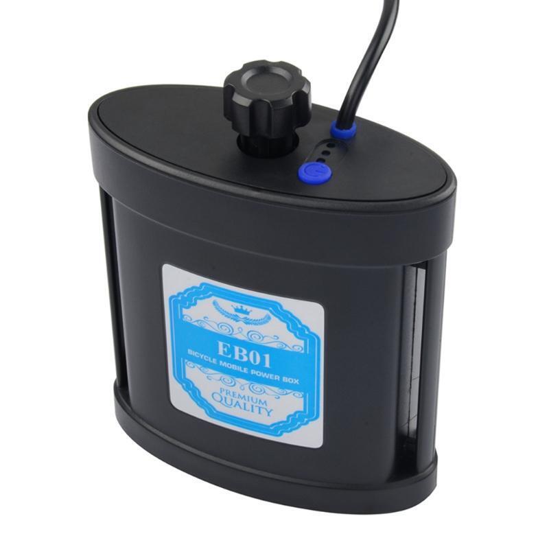 DC 8.4V USB 5V 2x 26650 Battery Storage Box For Bike LED Light Cell Phone Tablet