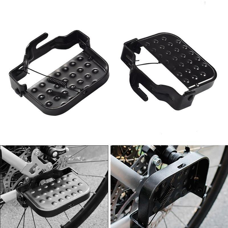 1 Pair of Bike Rear Pedals Folding Bike Pegs Footrest Steel Foot Peg Kids Bike