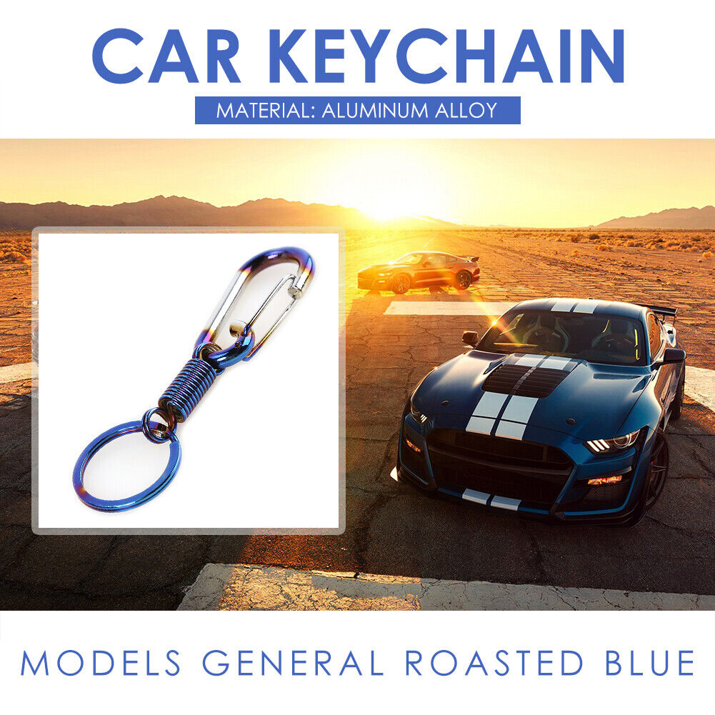 Burnt Blue Metal Keychain Aluminum Alloy Car Key Chain Ring Auto Styling