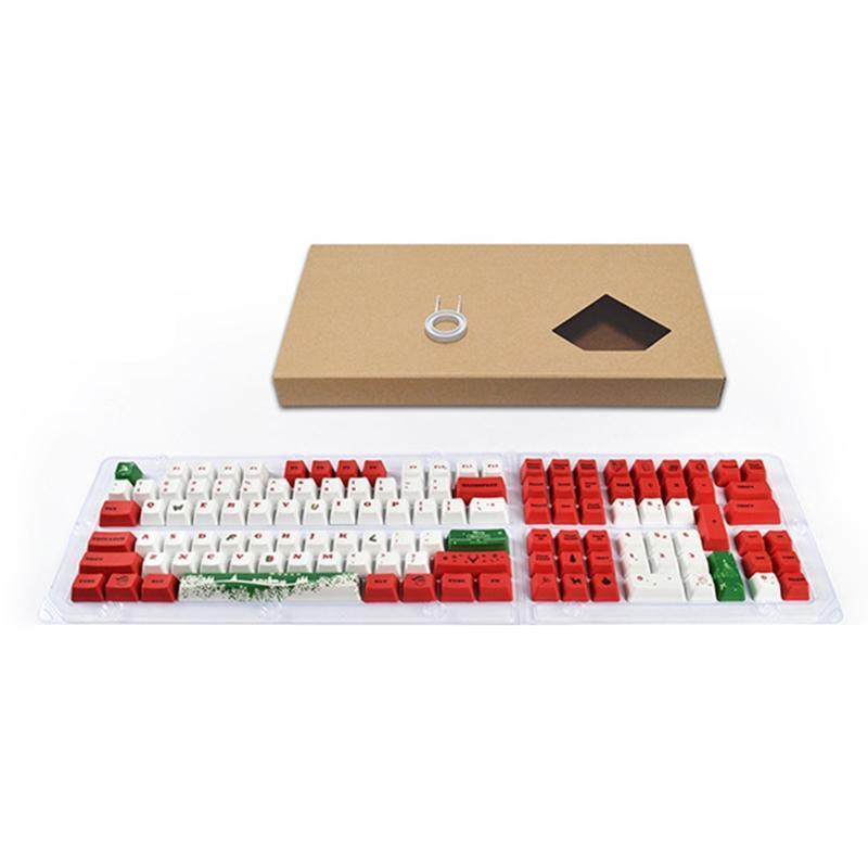 Christmas Keycaps 123 Keys OEM PBT for Mechanical Keyboard Cherry MX Switches