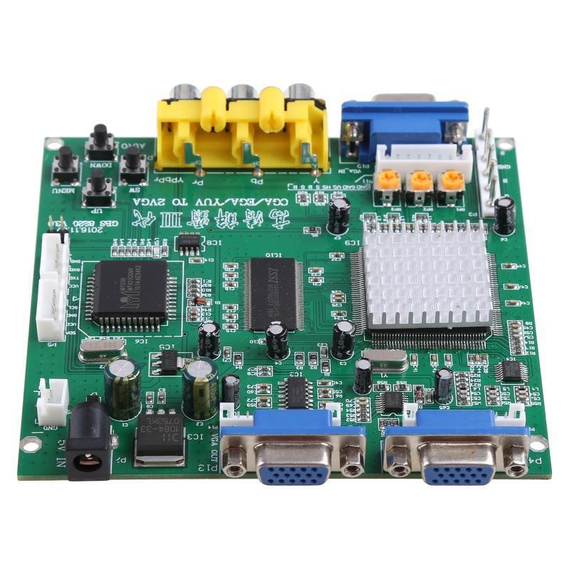 Arcade Game RGB CGA EGA YUV to VGA Video Converter Board 2 VGA Output Game