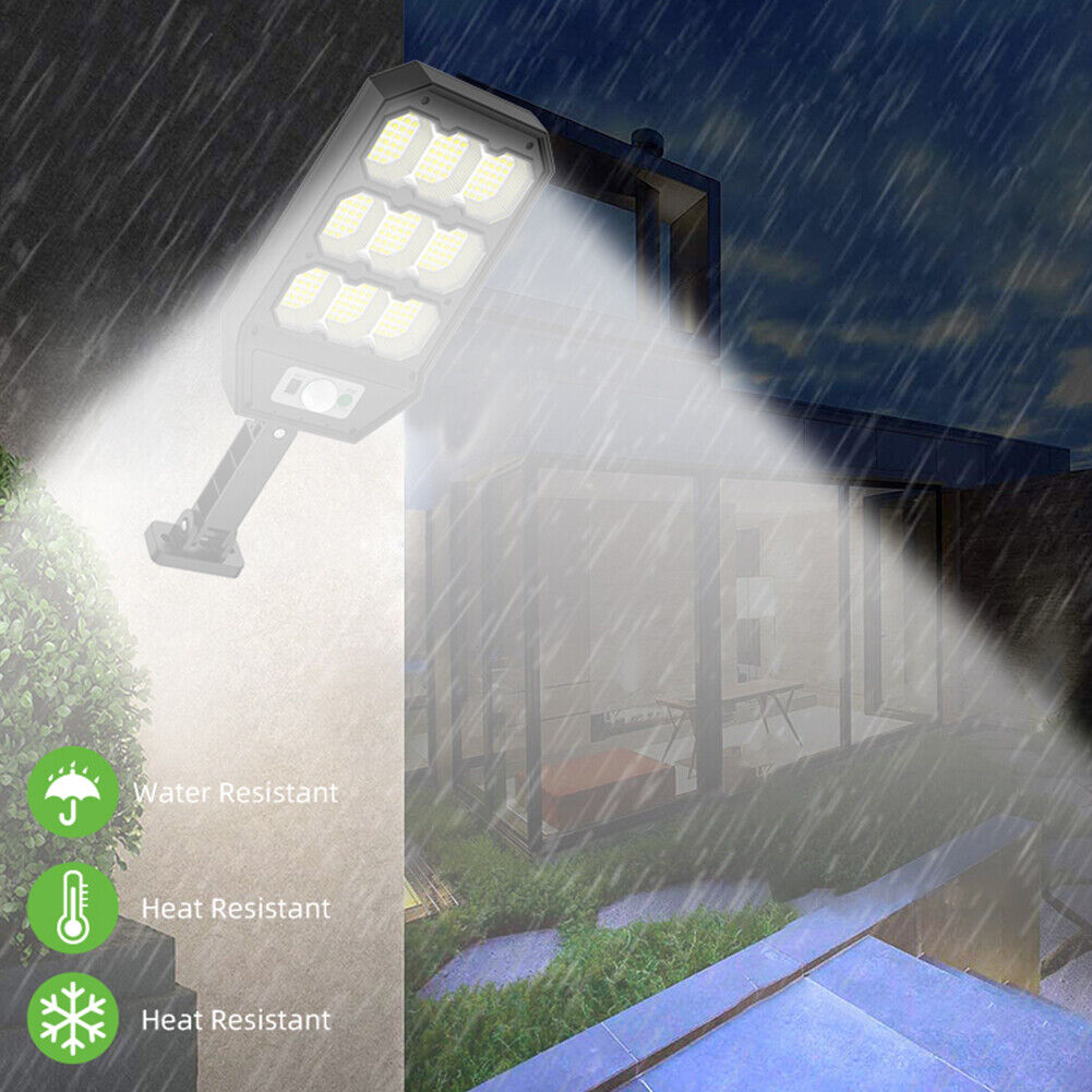 279LED Solar Light Outdoor 3 Modes Optical Motion Sensor Garden Wall Lamp