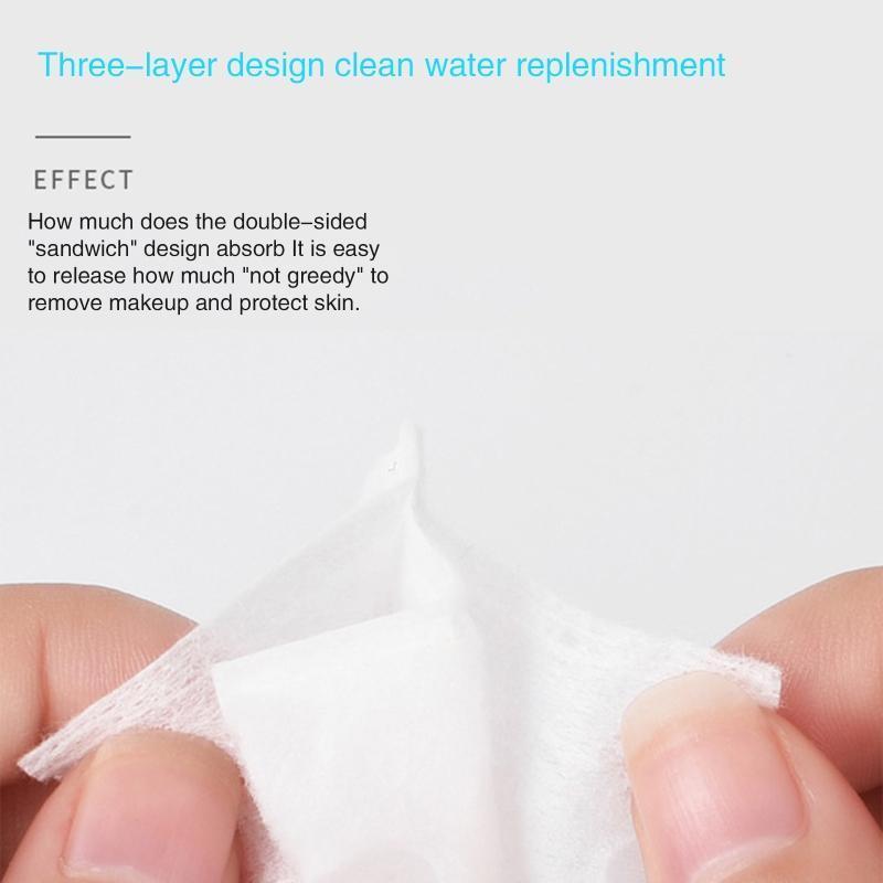 Basics Cotton Squares Waffle Textured Lint-Free Pure Cotton Beauty Applicator