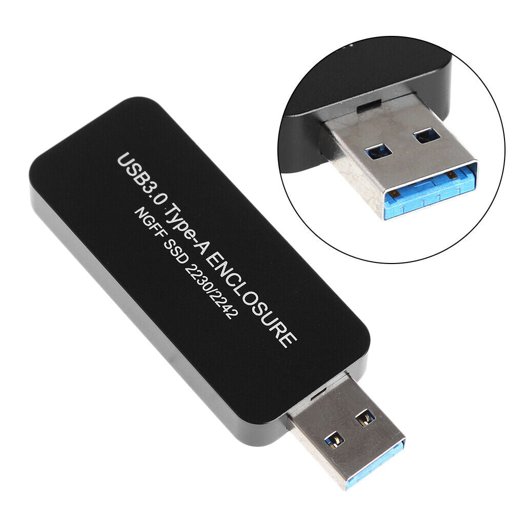 USB3.0 to 2242  M.2 SATA-Based  SSD External Enclosure Storage Case