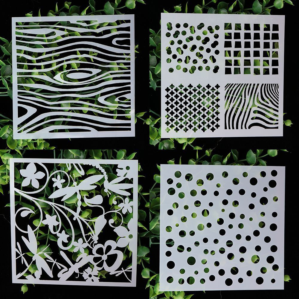 DIY Crafts Walls Painting Scrapbooking Layering Stencils Embossing Template