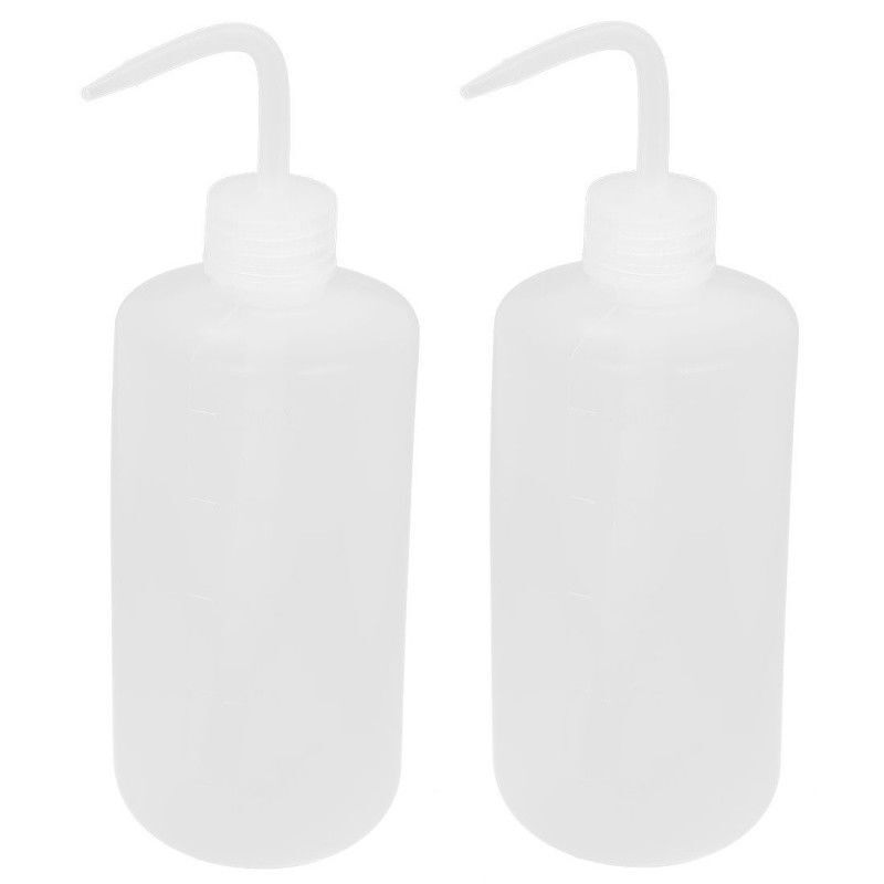 2X Tattoo Squeeze Bottles Diffuser Wash Green Soap Non spray Clear 500mL