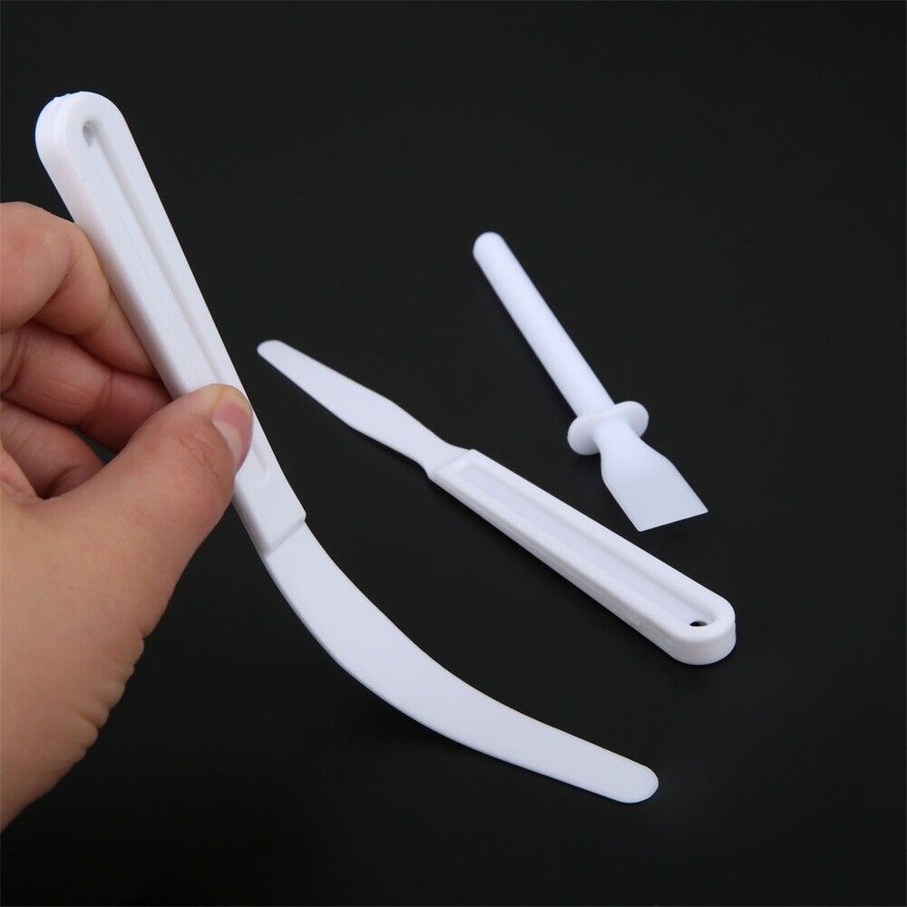 7Pcs Portable Artist Tool Plastic Palette Knives Scraper Spatula Shove Art Kits