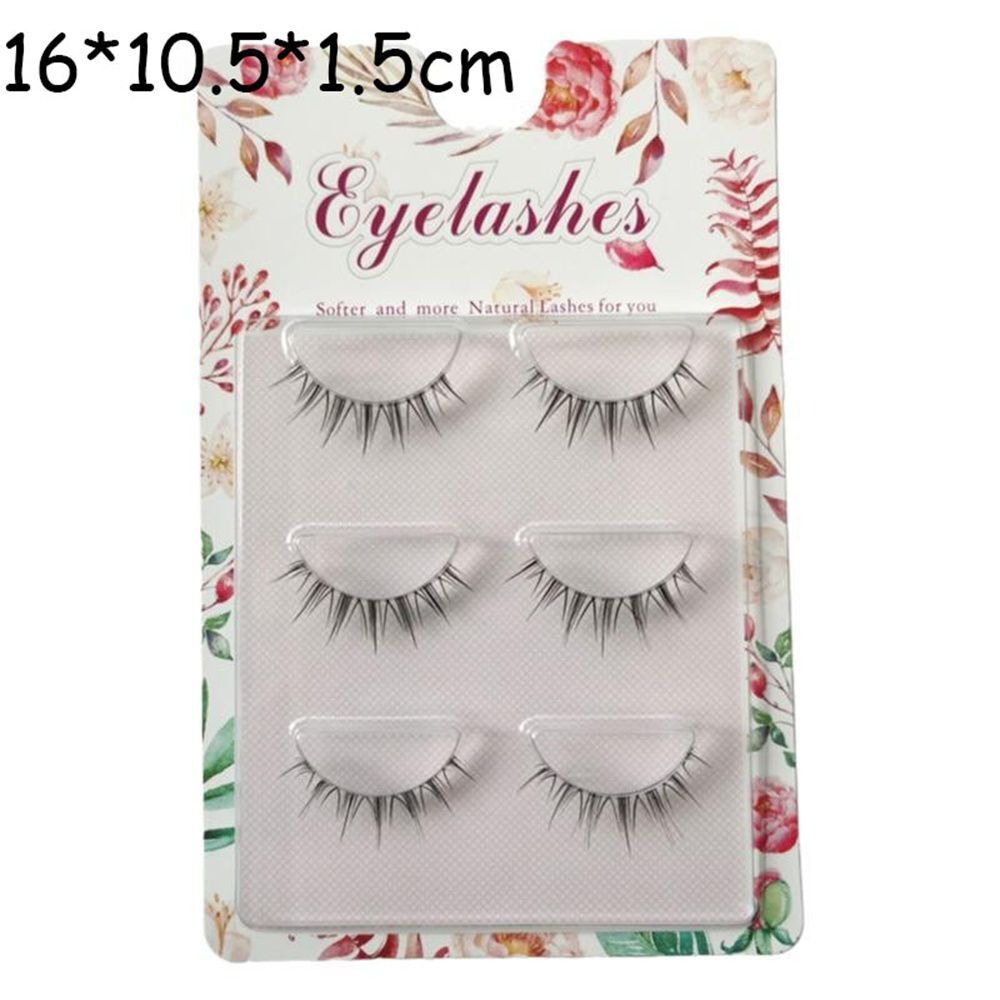 Cluster Makeup Tools Extension Short Messy Makeup Lashes Cross False Eyelashes