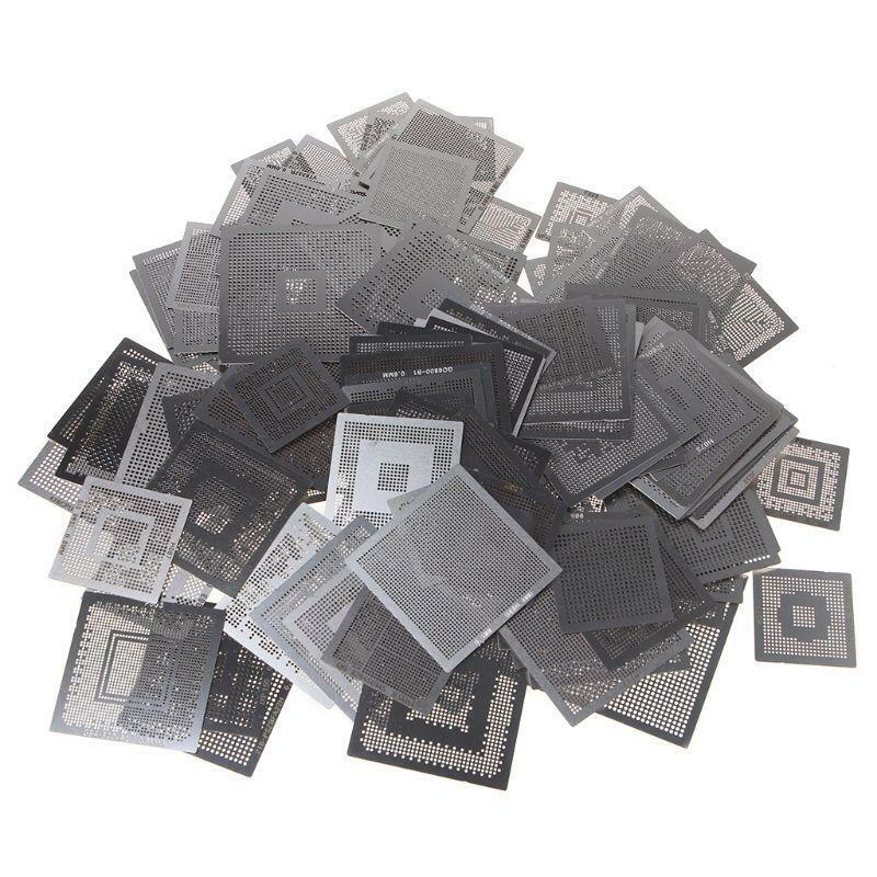 130Pcs/set BGA Stencils Universal Direct Heated Steel Stencils for Notebooks