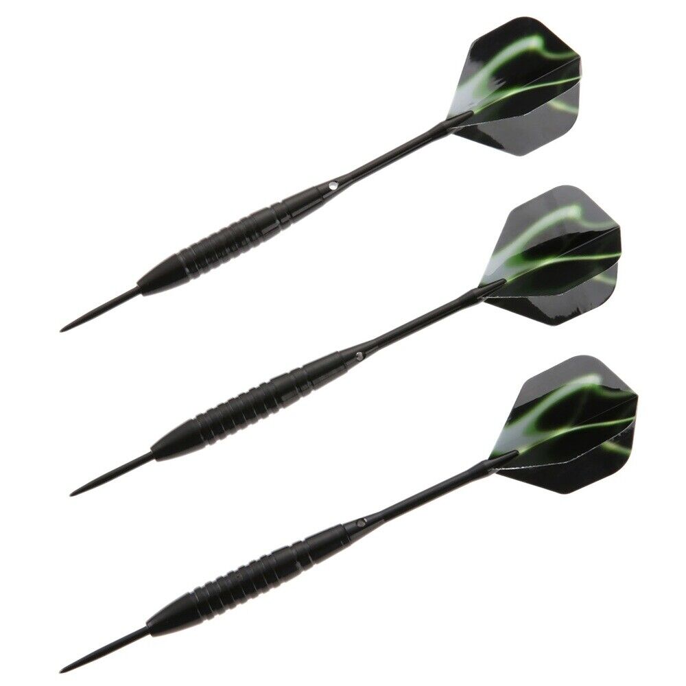 3Pcs/Set Darts Steel Tip Dart With Aluminium Shafts & Green Aurora Flights  22g