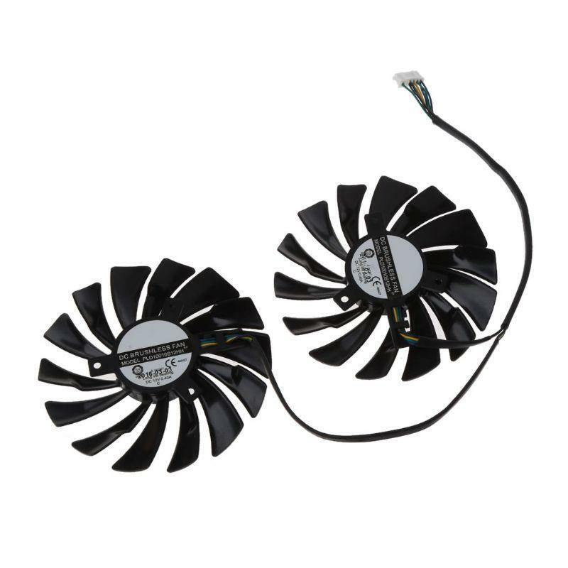 2pcs 95MM PLD10010S12HH 6Pin Graphics Video Card Cooler VGA Fan For MSI GTX970