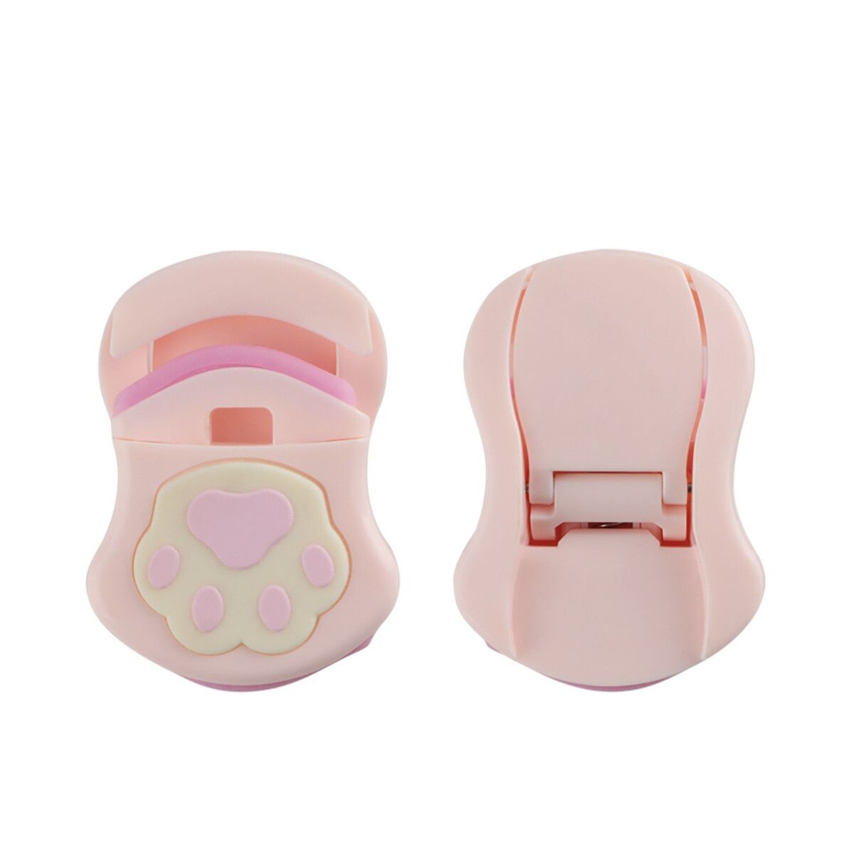 Portable Mini Plastic Cat Paw Shape Eyelash Styling Beauty Tools Eyelash Curler