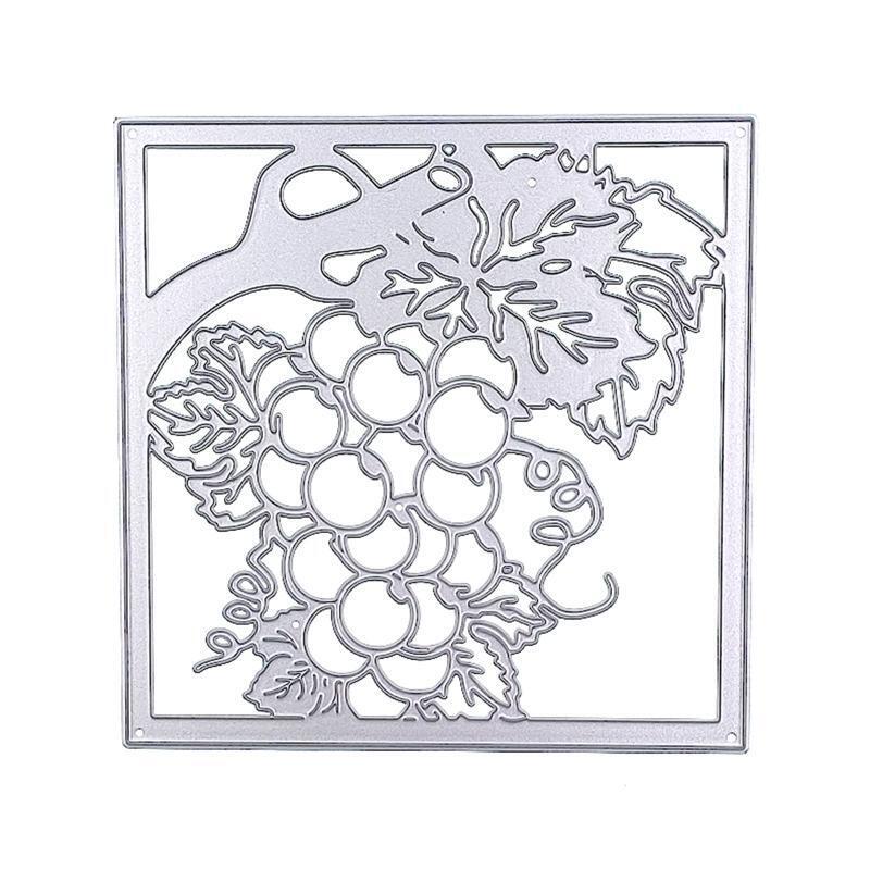 Hollow Grape Leaves Metal Cutting Dies Handmade Birthday Greeting Card Decor