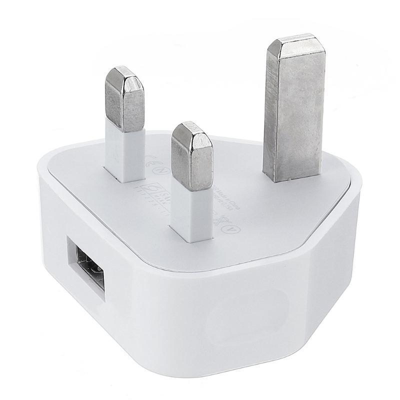UK 3 Pin Power Plug USB Charger For Phones Humidifiers Air Purifiers Massagers