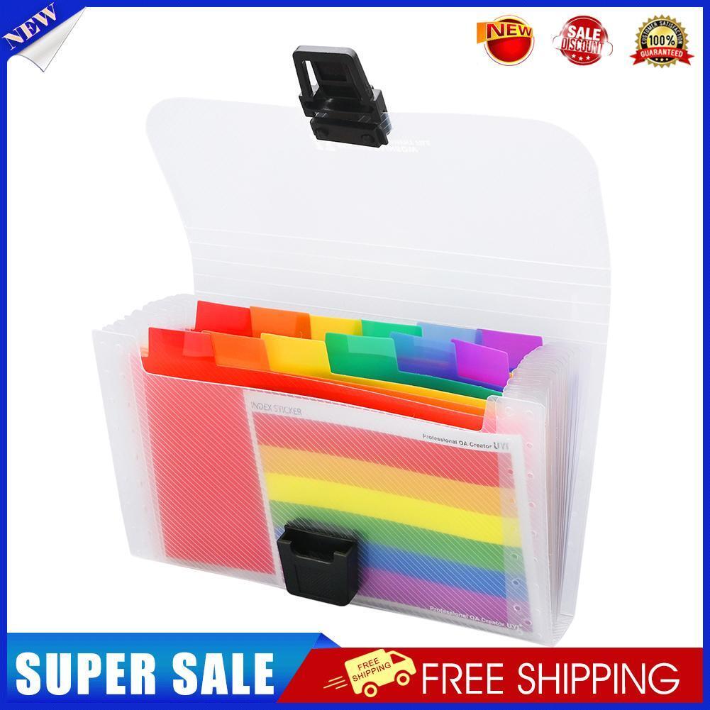 A6 Portable File Folder Storage Bag Document Binder Bill Receipt Organizer