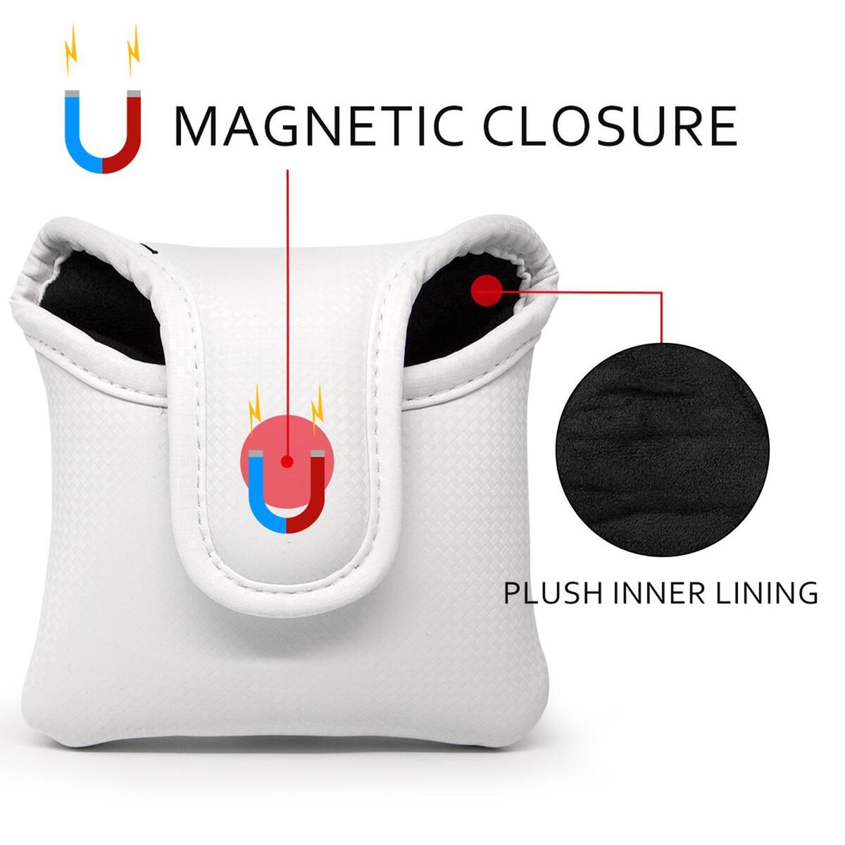 Square Mallet Putter  Magnetic Closure Breaded  Waterproof