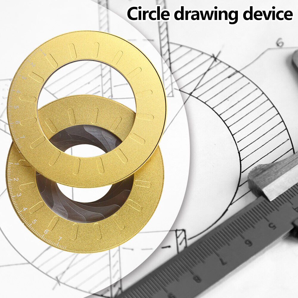 Adjustable Circle Drawing Ruler Tool Measuring Drawing Circular Compass