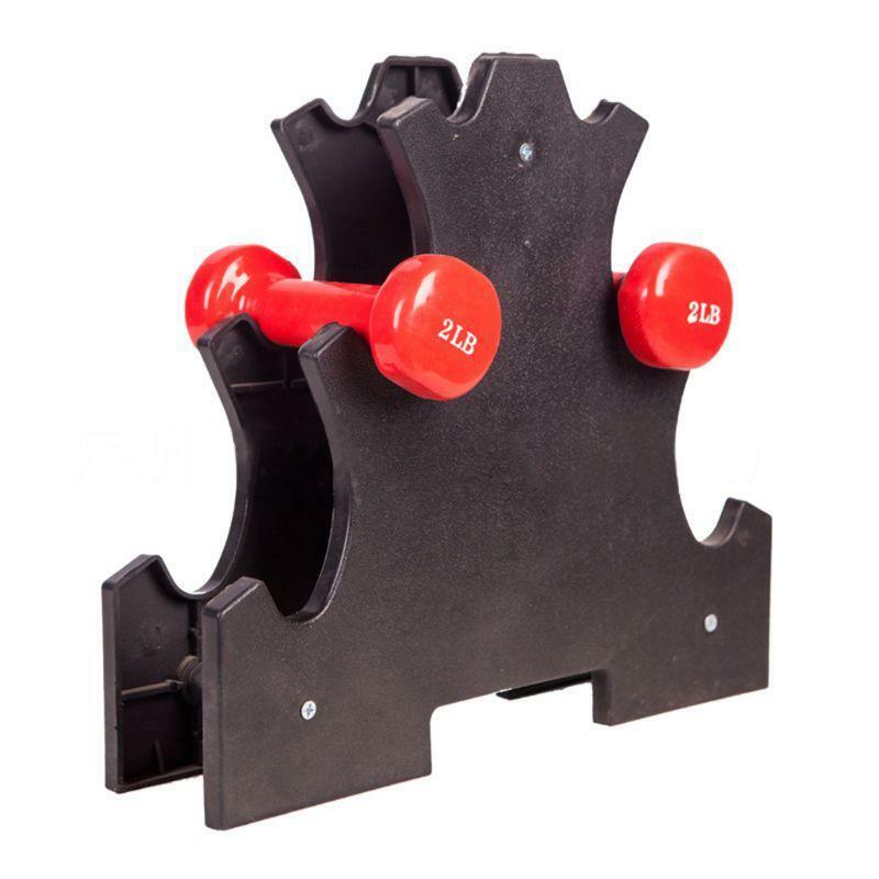3 Tier Dumbbell Rack Holds up to 100lbs Gym Fitness Exercise Dumbbell Holder