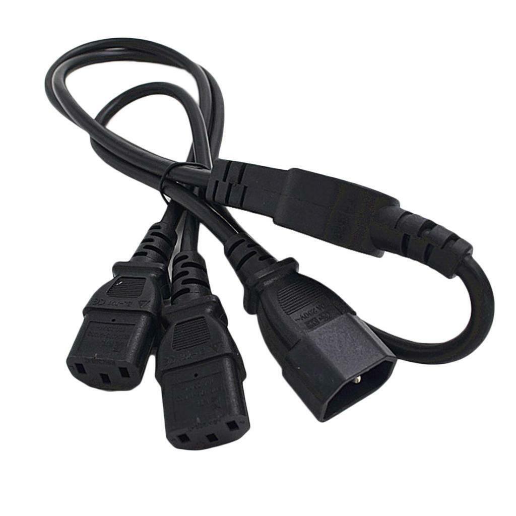 1m 10A IEC 320 C14 to 2 C13 AC  Cord Cable IEC320 for PDU UPS