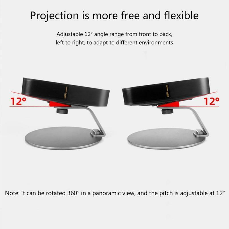Projector Tabletop Stand Desktop Bracket 360° Adjustable Holder for H2/H3