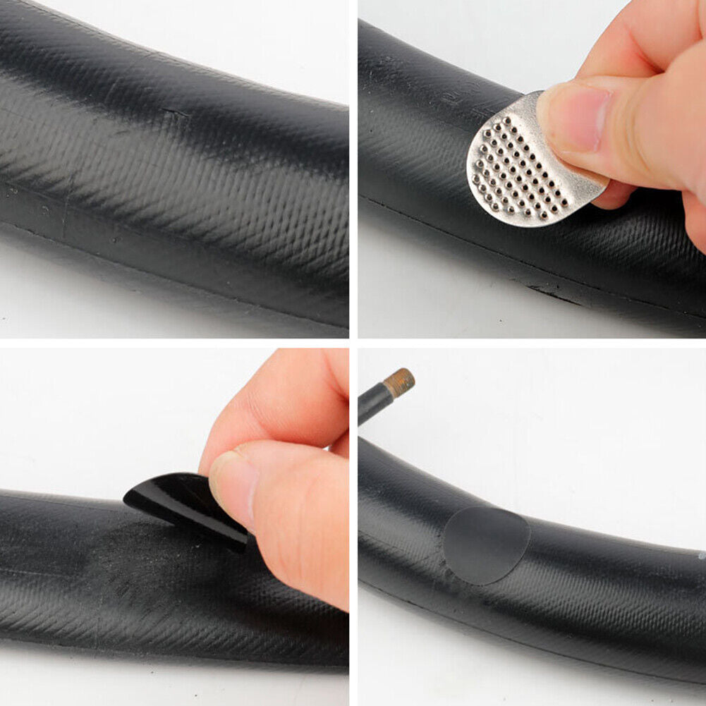 6x Bicycle Inner Tire Tyre Patch MTB Bike Glue Free Tyre Repair Tools Kits