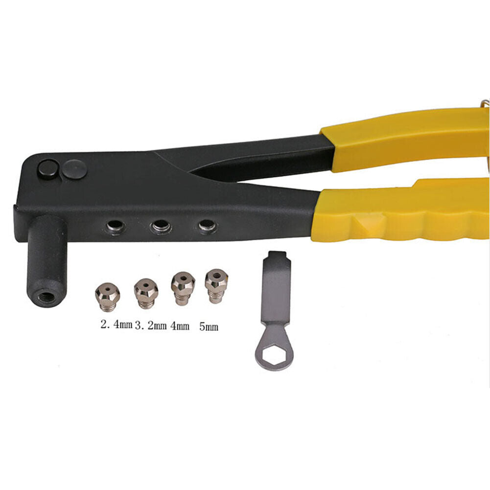 Anti-slip Handle Rivet Gun Manual Riveting Drill Woodworking Repair Tool