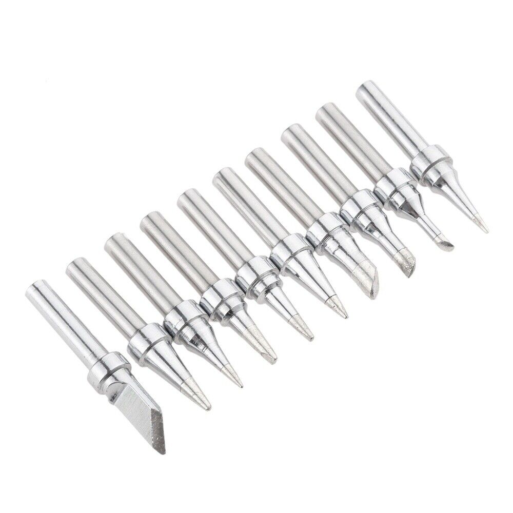 10PCS 200M-T Series Soldering Station Solder Iron Tips for Quick 203/204 HAKKO