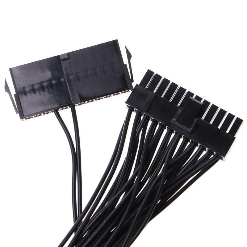 24 Pin 20+4P 3-Way Multiple PSU A TX Power Supply Adapter Cable For Mining Miner