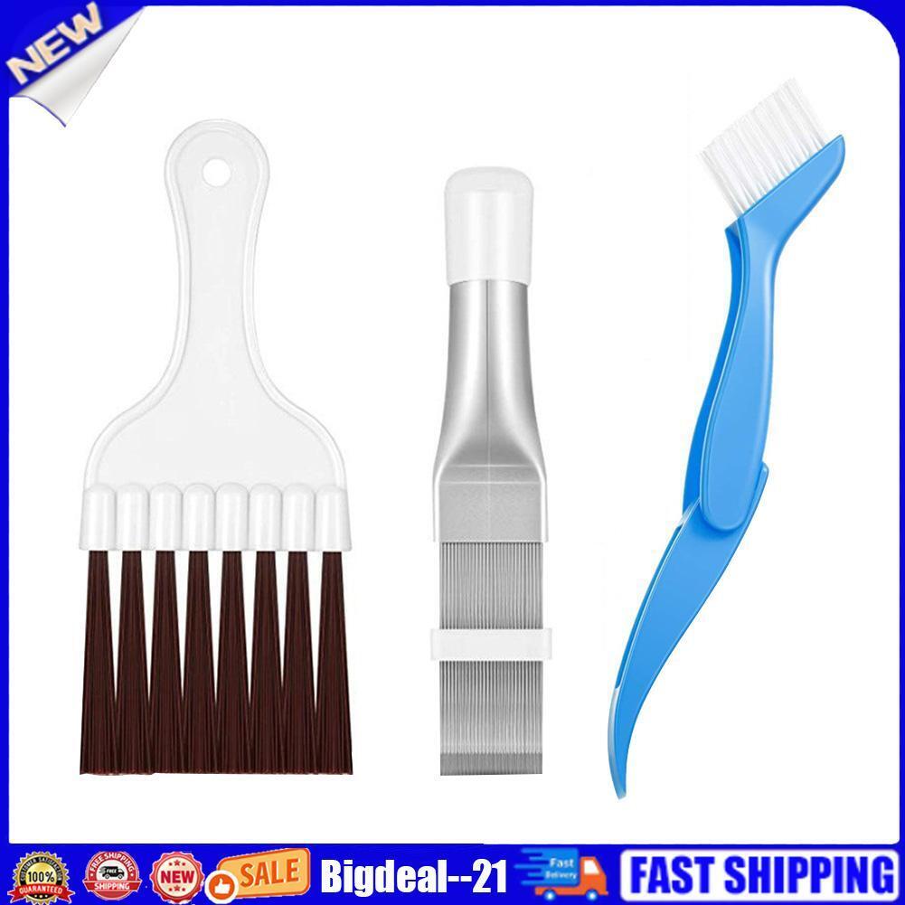 3pcs Air Conditioning Fin Comb Brush Condenser Blade Cleaning Repair Tools