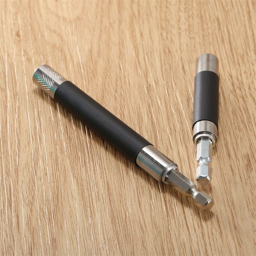 80mm-200mm Extended Shaft Power Screwdriver Holder Drill Bit Adapter Hex Shank