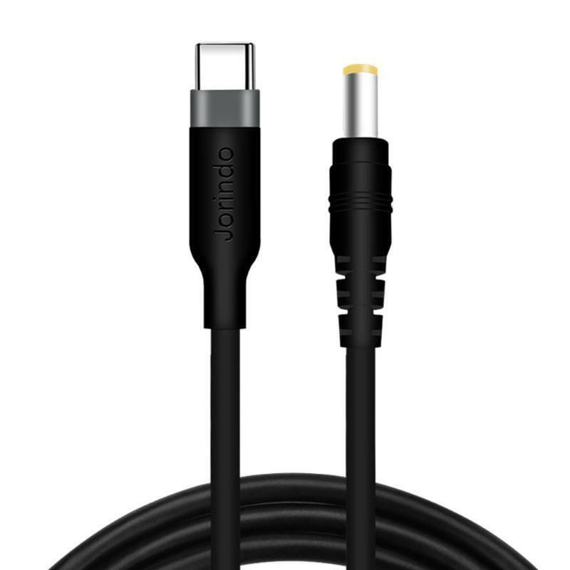 USB C PD to 12V 5.5x2.5mm Power Cable for LED Light LCD Monitor CCTV Camera Fan