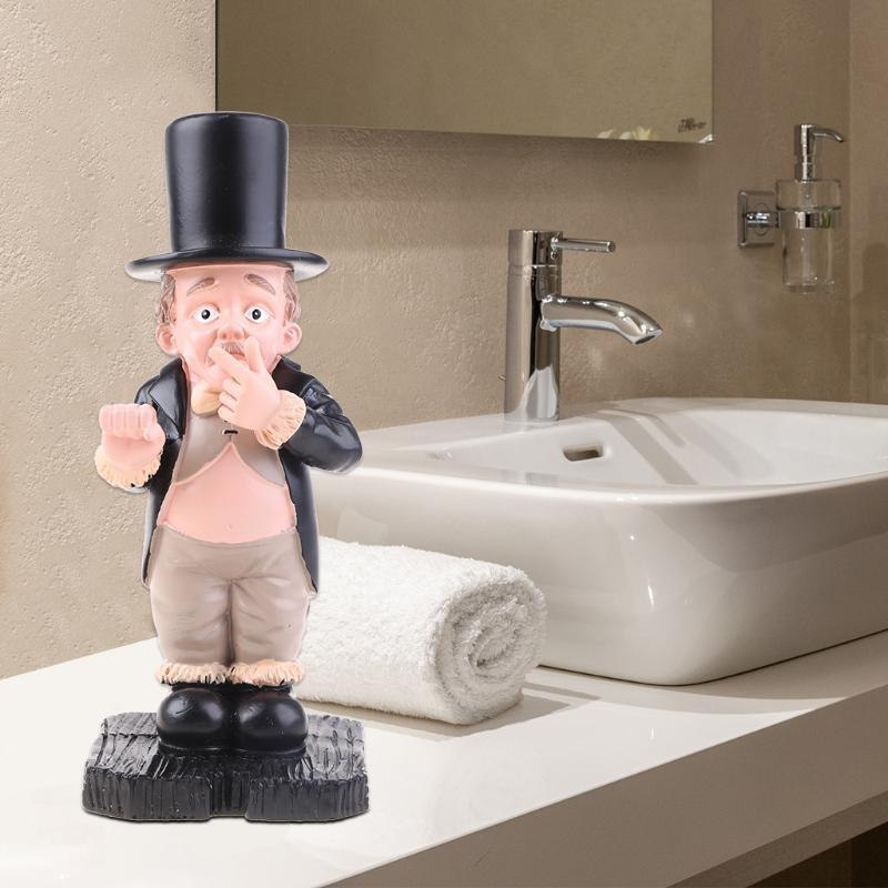 Toilet-Butler Ornaments Courtyard Garden Decor Statue Bathroom Funny Sculpture