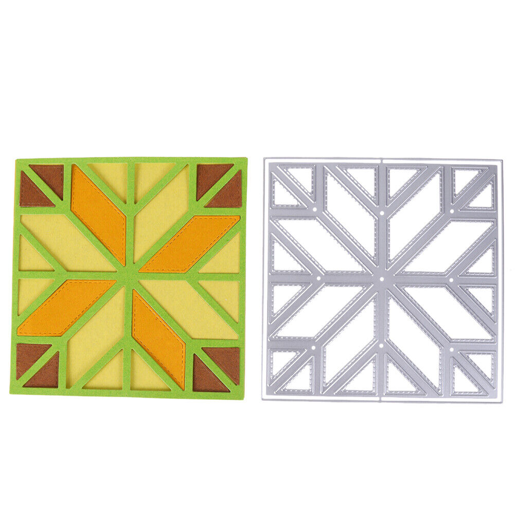Square Rhombus Cutting Dies Stencils Scrapbook Embossing DIY Craft Album -1