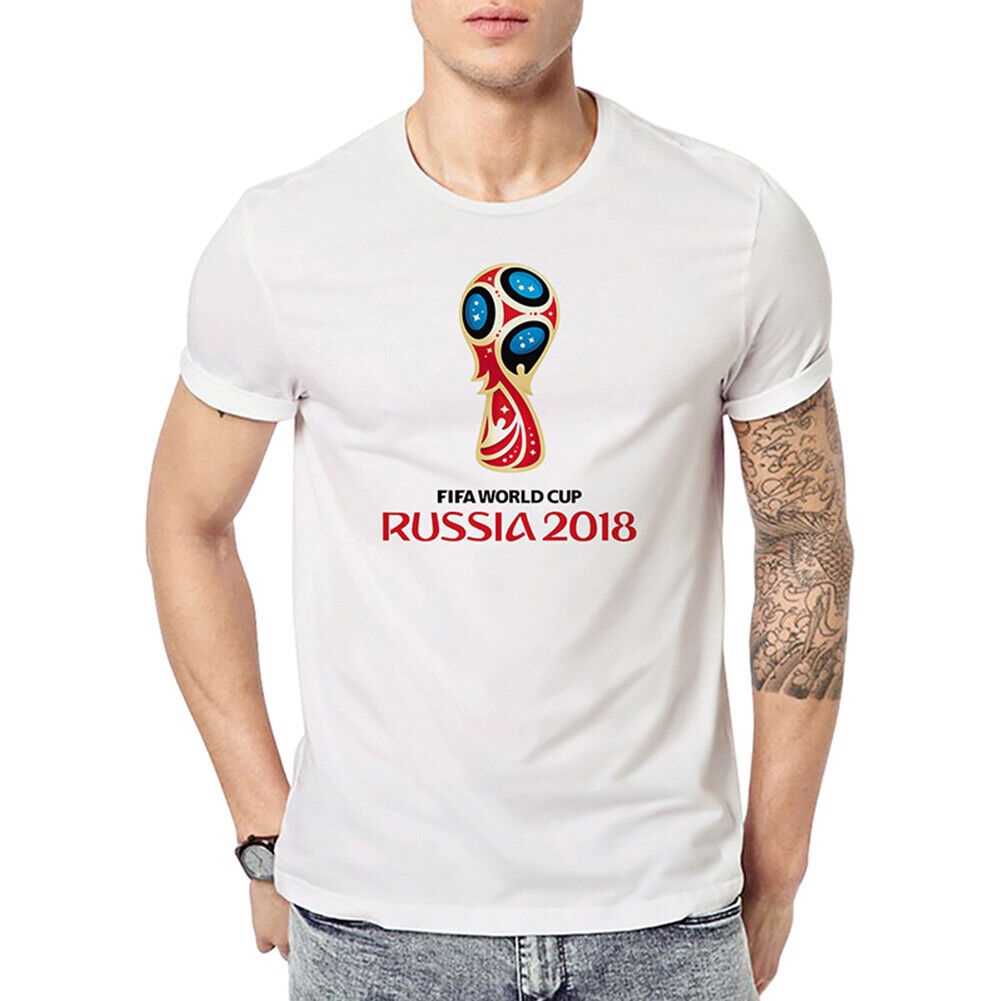 2018 FIFA Russia World Cup T-Shirt Simple Printed Soccer Fans Tee(Men/M)-20