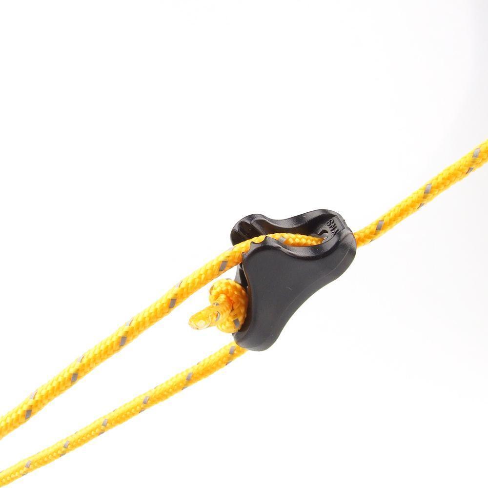 20x Camping Awning Tent Guy Line Runners Guyline Cord Rope Tensioners 22mm